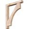 Ekena Millwork Westlake Block Smooth Bracket w/ Offset Brace, Douglas Fir, 5 1/2"W x 36"D x 44"H BKT0604X36X44WTL05SDF - alternate 1